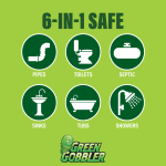 Green Gobbler Drain Clog Dissolver, Drain Opener-Cleaner ,Toilet Clog Remover, 31 oz - Image 6