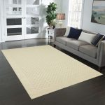 Mainstays Dylan Solid Diamond Traditional Beige Indoor Area Rug, 5 ft x 7 ft - Image 2