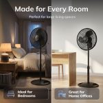 Lasko 16" 3-Speed Oscillating, Adjustable Height, Pedestal Fan S16500 - Image 6