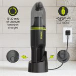 IonVac Handvac Handheld Cordless Vacuum, Pet-Friendly Multi-Surface Lightweight Vacuum Cleaner with USB Charging, Model #7441, Green - Image 4
