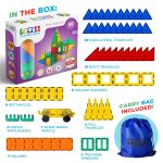 Tytan Magnetic Tile Building Set - 60-Piece STEAM Magnetic Toys for Kids Ages 3+ - Image 2