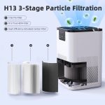 ALROCKET Air Purifier, with HEPA Filter for Home, Remove 99.9% Smoke Dust Allergies for 300 SQ.ft - Image 5