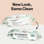 The Honest Company Plant Based Baby Wipes Fragrance Free 144 Count - Image 2
