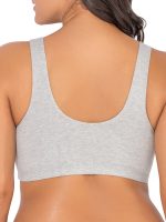 Fruit of The Loom Women's Comfort Front Close Cotton Sports Bra, 2 Pack - Image 2