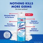 Lysol Disinfectant Spray, Sanitizing and Antibacterial Bathroom Spray, Deodorizer, Crisp Linen, 19 oz (Pack of 2) - Image 3