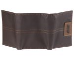 Genuine Dickies Men's RFID Genuine Leather Trifold Wallet with Interior Zipper - Image 3
