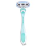 Equate Women's 5-Blade Disposable Razors, Blue, 3 Count - Image 3