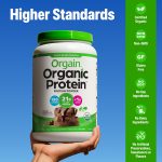 Orgain Organic Vegan 21g Protein Powder, Plant Based, Creamy Chocolate 2.03lb - Image 4