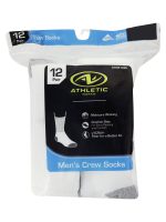 Athletic Works Men's Crew Socks 12 Pack - Image 2