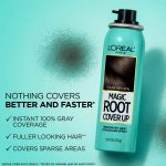 L'Oreal Paris Magic Root Cover Up Gray Concealer Spray, Medium Brown, Aerosol, 2 oz - Image 2