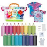 Create Basics Tie Dye Party Tub with 18 Pre-Filled Bottles, Dye Refill Packs and Accessories - Image 2