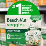 Beech-Nut Veggies Stage 2 Baby Food Pouch Variety Pack, Vegetable & Fruit Puree Pouches, 3.5 oz Pouch (9 Pack) - Image 3
