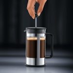 BODUM 34 oz Kenya French Press Coffee Maker, Stainless Steel, New - Image 4