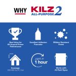 KILZ 2 All-Purpose Interior/Exterior Water-Based Stainblocking Primer, 1 Gallon - Image 4