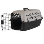 Vibrant Life Small Plastic Hard-Sided Pet Carrier, Black and Gray, 15 lb Limit - Image 7