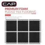 CAP High Density Interlocking Puzzle Mat Set - 22.3" x 22.3" 6 Pieces - Image 3