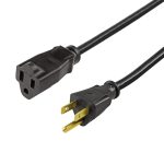 Hyper Tough 10 ft 16AWG 3-Prong Black Outdoor Single-Outlet Extension Cord, 13 Amps - Image 3