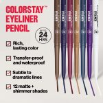 Revlon ColorStay Waterproof Eyeliner Pencil, Built-In Sharpener, 201 Black, 2 pack - Image 4