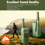 Ozark IPX4 Weatherproof 22-Channel Two-Way Walkie Talkies, 2 Pack - Image 3