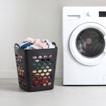 Mainstays Flexible Square Laundry Hamper, Black Plastic - Image 6