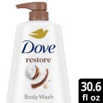 Dove Body Wash With Pump For 24hr Lotion-Soft Skin Restore Coconut & Cocoa Butter Moisturizing Skin Cleanser With No Sulfates No Parabens ,30.6 fl oz - Image 2