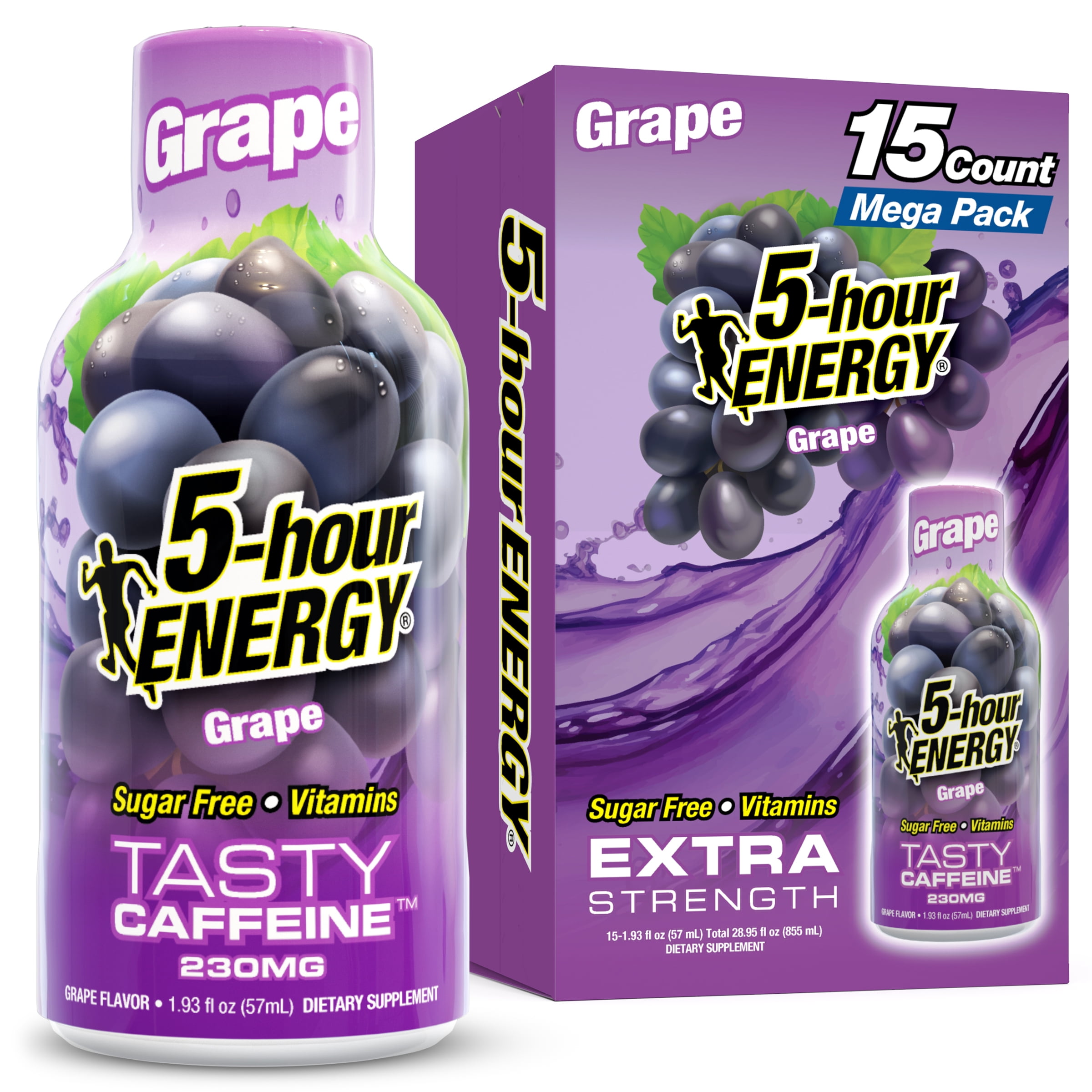 5-hour-ENERGY-Shot-Extra-Strength-Grape-15-Count_8bde54ef-043f-40b0-89a4-16223a7429d8.876bab0b172f8c7d0ceebf8eb02e40d5.jpeg 5-hour ENERGY Shot, Extra Strength, Grape, 15 Count - Image 1