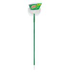 Libman Precision Angle Broom With Dustpan, Green White, Recycled Plastic Fibers - Image 3