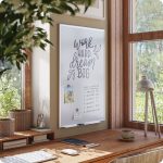 U Brands 35 x 23 in. Magnetic Dry Erase Whiteboard with Silver Metal Frame, Includes 2 Magnets, Marker, and Tray - Image 2