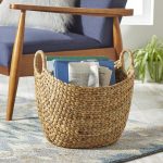 Better Homes & Gardens Extra Large Natural Water Hyacinth Boat Decorative Storage Basket - Image 2