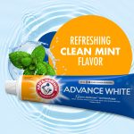 ARM & HAMMER Advance White Anticavity Whitening Toothpaste with Fluoride, Clean Mint, 6 oz, 2 Pack - Image 3