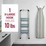 Command 10 Lb XL Heavyweight Wall Hook, White, Damage Free Decorating, 2 Command Hooks - Image 4