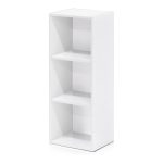 Furinno 11003WH 3 - Tier Open Shelf Bookcase, White Color - 12" W x 31.5" H x 9.3" D - Image 2