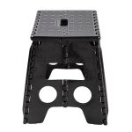 Mainstays One Step Folding Step Stool, Black Plastic - Image 4
