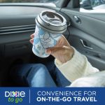 Dixie To Go Disposable 12 Ounce Paper Cups, Multi-Color, 60 Count - Image 3