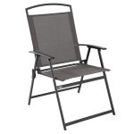 Mainstays Albany Lane 6-Piece Steel Outdoor Patio Dining Set with Umbrella, Gray - Image 5