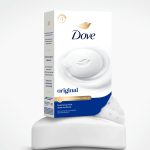 Dove Beauty Bar Soap For Soft Smooth Skin Original With 1/4 Moisturizing Cream, 3.75 oz 2 Bars - Image 3
