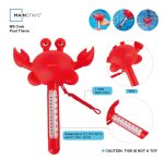 Mainstays Floating Red Crab Pool Thermometer with Easy Read Display for Pools and Spas, 9.7 Inch - Image 2