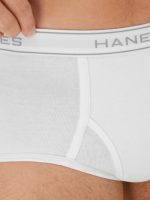 Hanes Men's Value Pack White Briefs, 6 Pack - Image 7