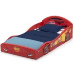 Disney Pixar Cars Lightning McQueen Plastic Sleep and Play Toddler Bed by Delta Children - Image 3