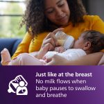 Philips Avent Natural Baby Bottle with Natural Response Nipple (Slow Flow, Flow 2), 4oz, 3-Pack, SCY900/93 - Image 5