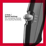 Revlon 1875W Compact Hair Dryer, Black - Image 2