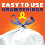 Hefty Ultra Strong 13 gallon Trash Bags, Tall Kitchen Trash Bags, White, Fabuloso Scent, 40 Bags - Image 6