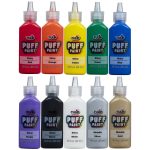 Tulip Puff Fabric Paint, Multi-Surface Craft Paint, Essential Colors 10 Pack, 0.75 fl oz Bottles - Image 2