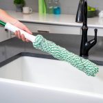 Libman Tornado Twist Mop with Cotton Blend Head and Steel Handle, Green and White, 55.5 inch - Image 4