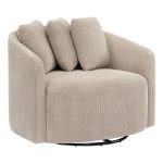 Beautiful by Drew Barrymore Drew Accent Chair, Fawn Cord - Image 2