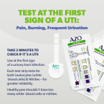 AZO UTI Test Strips, Easy to Use At-Home Test Kit, Fast Results & Clinically Tested, FSA/HSA Eligible, 3 Test Strips - Image 6