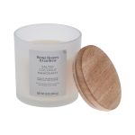 Better Homes & Gardens Salted Coconut Mahogany Scented Frosted Jar Candle, 2-Wick, 12 oz - Image 2