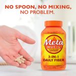 Metamucil Psyllium Husk Capsules, 300 Capsules, 3-in-1 Daily Fiber, GLP-1 Friendly Fiber> - Image 4