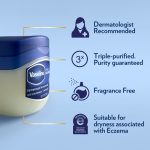 Vaseline Petroleum Jelly For Dry Cracked Skin and Eczema Relief Original 7.5 oz - Image 6