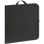 Mainstays 40 in Centerfold Fold-in-Half Folding Table, Adjustable Height, Black - Image 4
